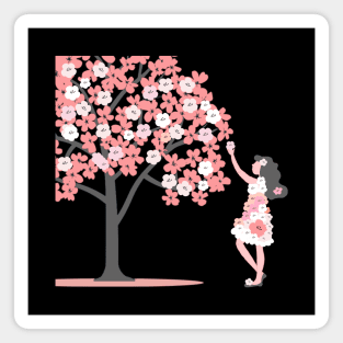 cherry blossom tree Magnet